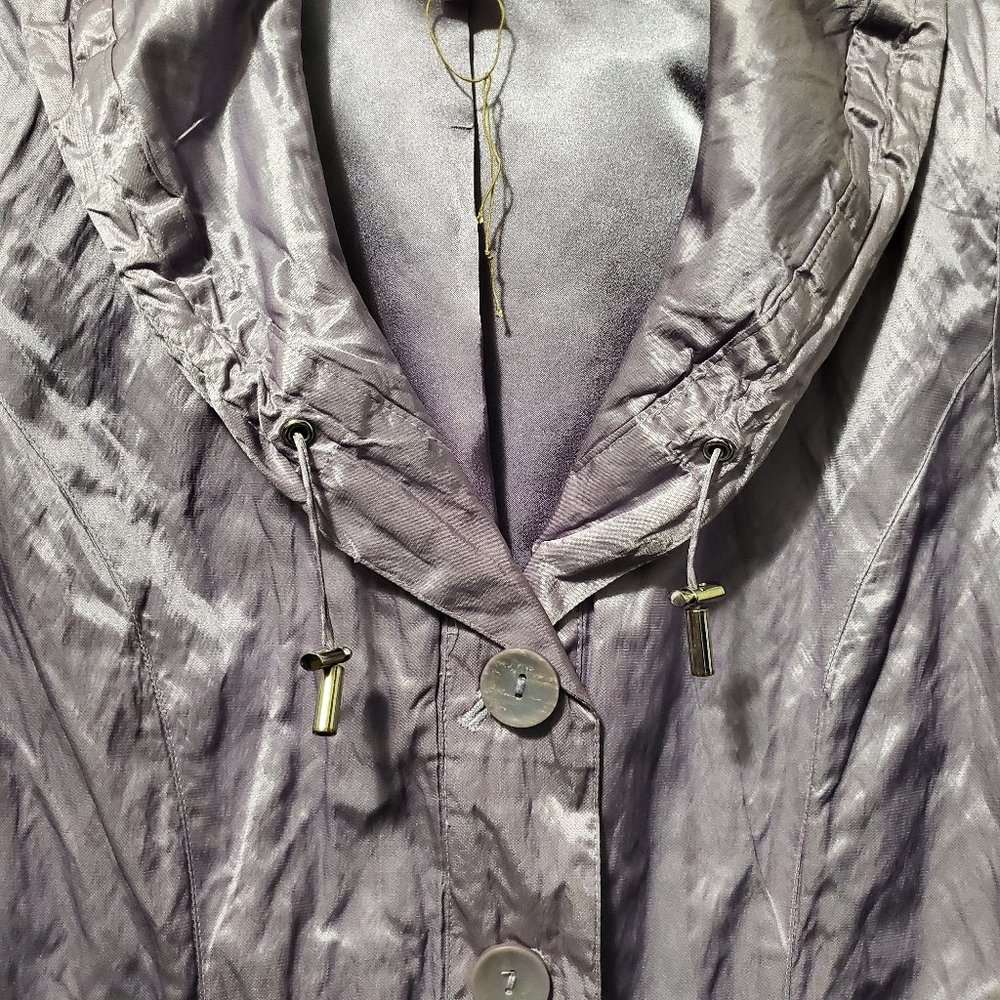 Chico's Metallic Lavender Button Jacket - image 3